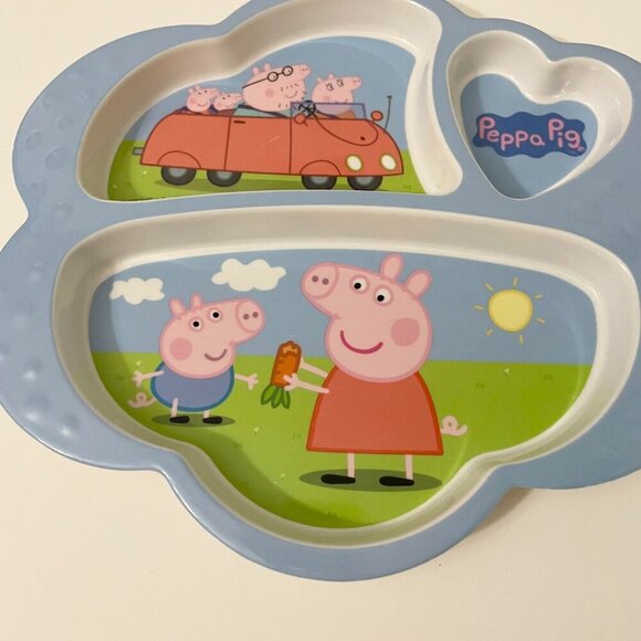 Peppa Pig 3 Section Plate Plastic by Zak! Designs - Picture 5 of 13